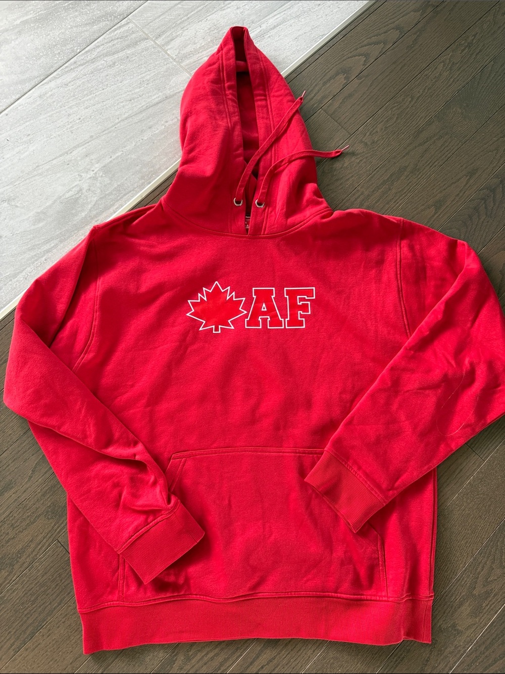 Red AF Maple Logo Men's Hoodie Sweatshirt